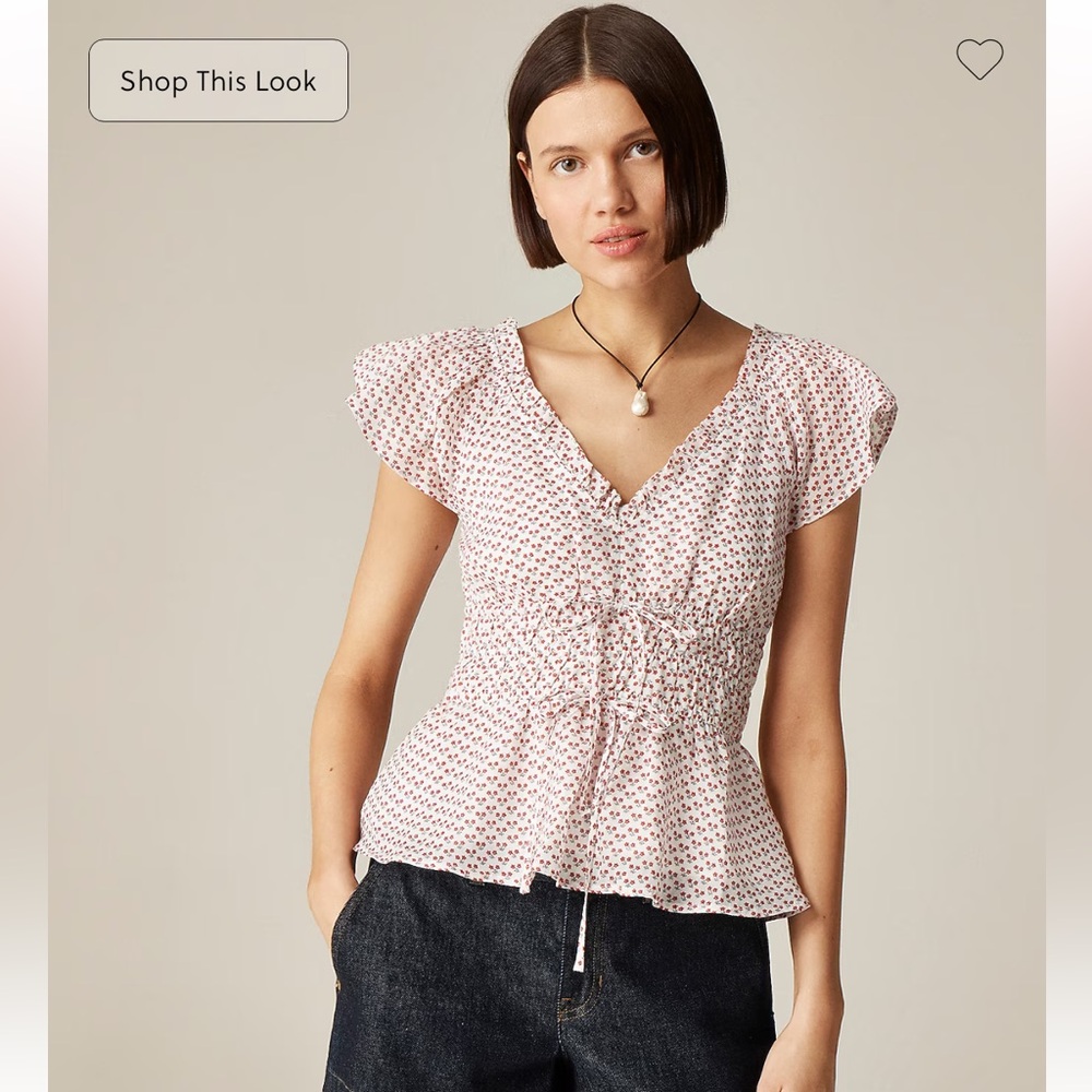 Jcrew Palermo Top in ramie | M